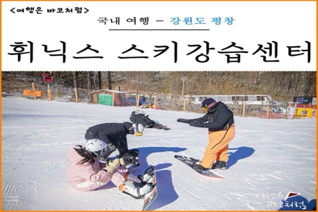 휘닉스파크 스키강습 고급 의류 장비 렌탈샵 평창 휘닉스 스키강습센터 후기 유아 어린이 추천