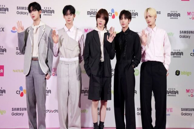 투모로우바이투게더, 고급스러운 비주얼의 2023 MAMA 레드카펫룩
