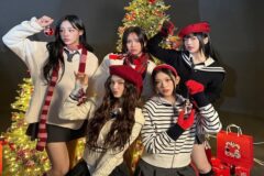 뉴진스 홀리데이룩, 클래식하면서도 트렌디한 다섯 소녀