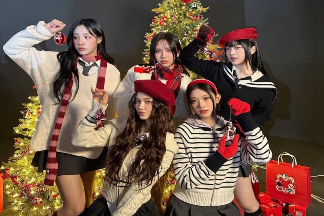 뉴진스 홀리데이룩, 클래식하면서도 트렌디한 다섯 소녀