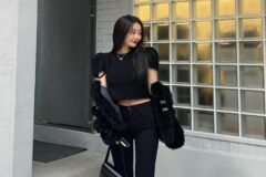 경리, 올 겨울 도시를 사로잡을 모던&세련 블랙룩