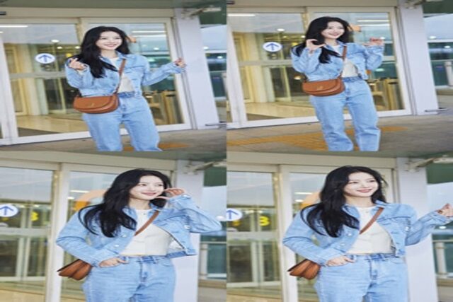 김유정, ‘마이데몬’ 여신의 러블리한 청청 공항패션