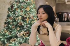 트와이스 쯔위, 크리스마스에 어울리는 따뜻한 여친룩