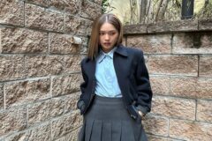 단정한 스타일도 잘 어울리네… 오마이걸 미미, 클래식한 프레피룩