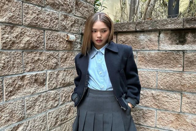 단정한 스타일도 잘 어울리네… 오마이걸 미미, 클래식한 프레피룩