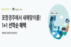 진에어, 포항·경주 노선 2인 예매시 50% 할인