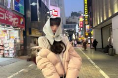 장원영, 일본 거리를 사로잡은 핑크룩
