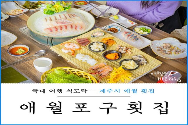 제주 애월포구횟집 애월 가성비 횟집 딱새우 고등어회 회포장 가능 맛집 회센터 후기 추천