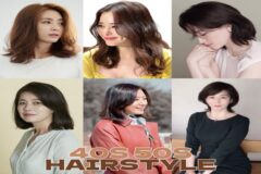 우아하고 예쁜 40대 50대 중단발 헤어스타일 이미지