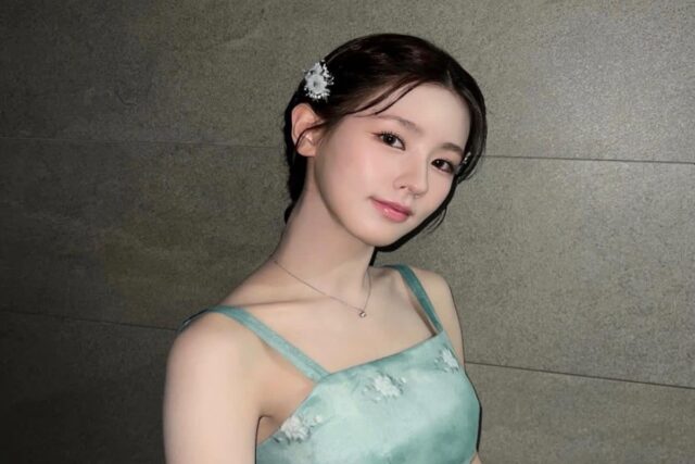 (여자)아이들 미연, 옥색 드레스로 뽐낸 단아함과 신비로운 매력