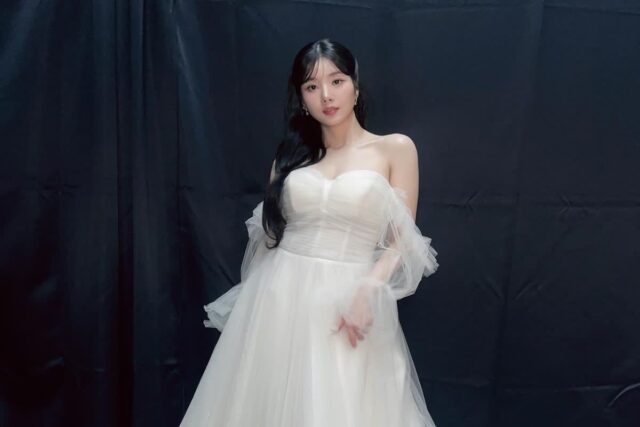 워터밤 여신 권은비, 웨딩 드레스 입고 청순 매력 발산