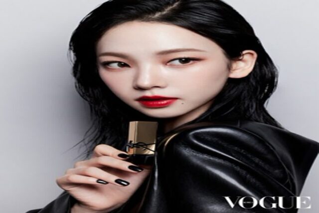 에스파 카리나, 쿨톤 여신의 입생로랑 뷰티 화보