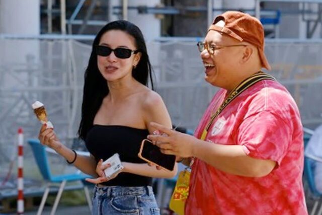 남편 옆에 두고 할리우드 배우와 커플 파파라치 사진 찍힌 韓여배우