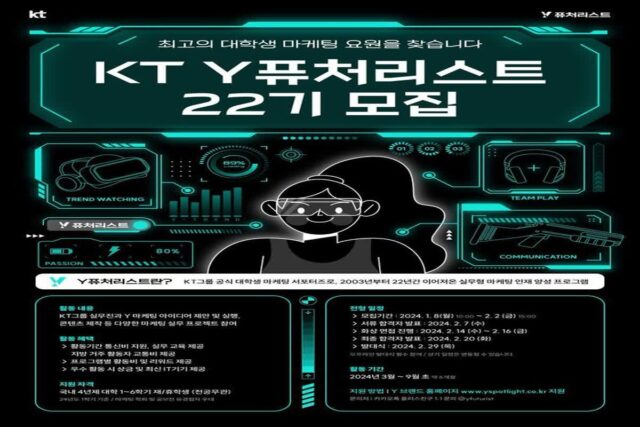 KT ‘Y퓨처리스트 22기’ 모집…70여명 선발