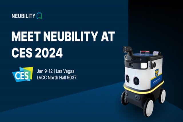 [CES 2024] 뉴빌리티, AI CCTV 탑재 순찰로봇 알린다