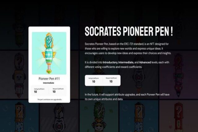소크라테스, Pioneer Pen 출시로 새로운 NFT 생태계 개척