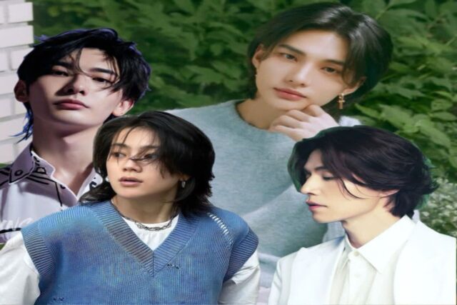 2024 헤어트렌드 멋진 남자 긴머리 가르마펌 이미지