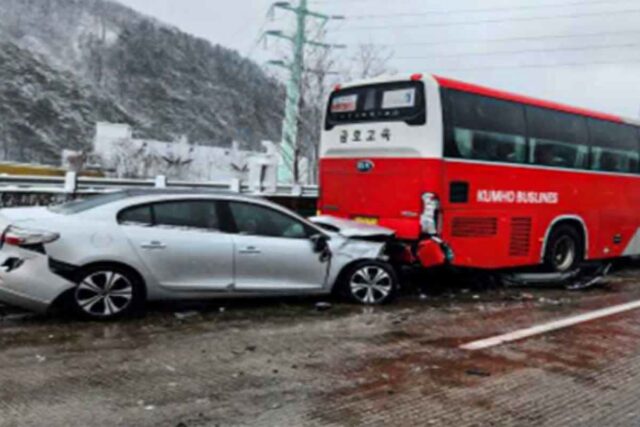 “제설? 소용 없어요” 설마 했던 서해안 고속도로, 운전자들 대참사