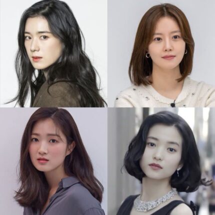 각진얼굴 사각턱 헤어스타일 꿀팁 – 단발 앞머리 긴머리