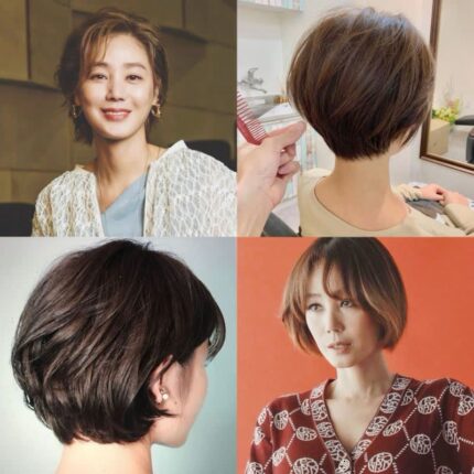 여자 짧은 보브단발 김성령머리스타일 손질법