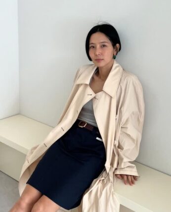 봄코디 옷장 섭외 1순위 트렌치코트, 셀럽 코디 모음