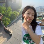 박신혜, 드라마 촬영 중 만난 고양이와 찰칵!…”더웠더랬지”