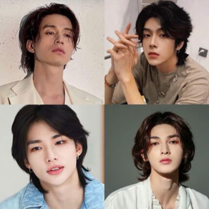 남자 세미 리프컷 내추럴한 느낌