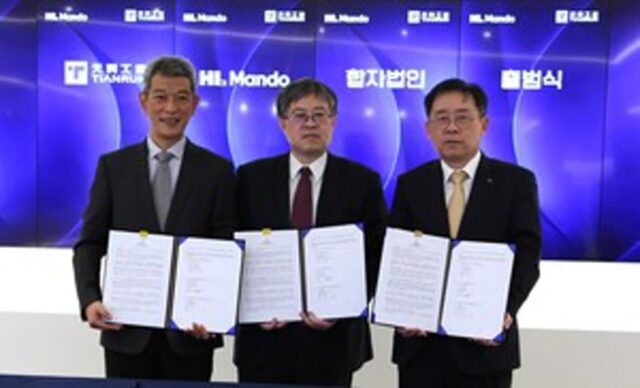 HL만도, 中 합자법인 ‘텐륜만도’ 출범…상용차 전동 스티어링 공략