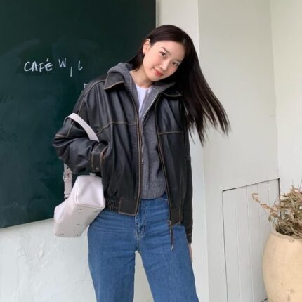셀럽 pick 가죽자켓 코디 모음
