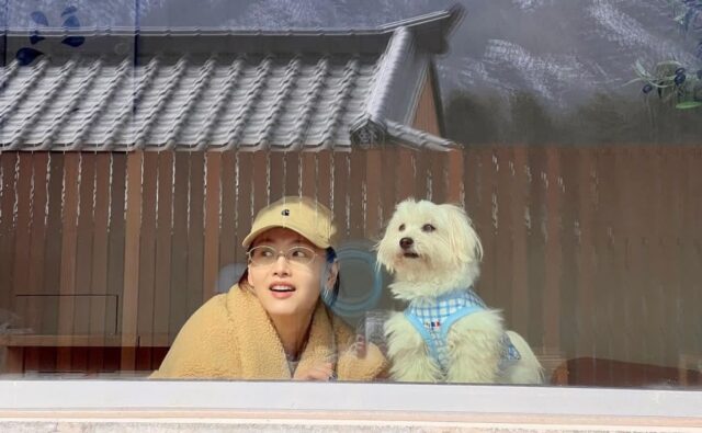 김재경, 반려견 ‘마카롱’과 함께 즐긴 여행의 여유…”힐링”