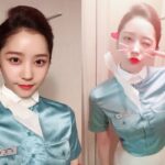 승무원 아냐? 승무원 언니 유니폼 입고 인증한 배우