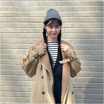 권나라 봄패션 위켄드막스마라 여자 트렌치코트 코디
