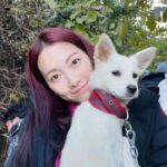강지영, 영화 촬영 중 강아지 끌어안고 ‘찰칵!’…”된장이♥”
