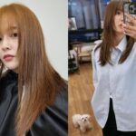 남보라, 머리 염색 후 반려견 ‘머털이’와 찰칵!…”new style”