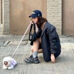 혜리, 강아지와 함께한 화보 촬영 현장 공개