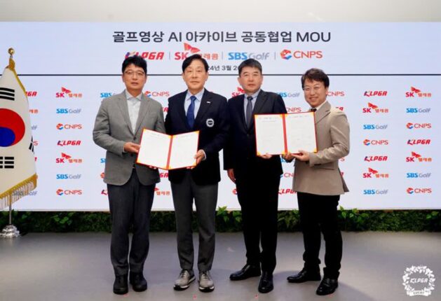 SKT, AI 기술로 KLPGA 골프영상 아카이브 만든다