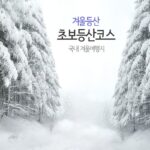 겨울등산 초보등산코스 선자령 대표 국내 겨울여행지