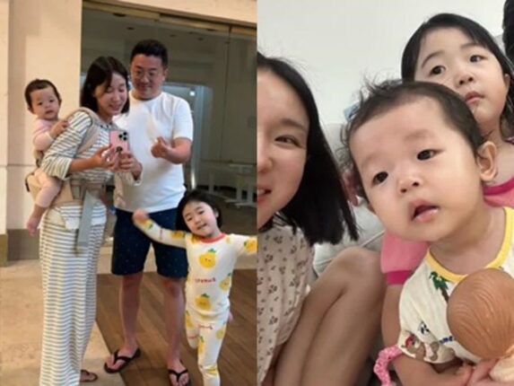 귀여운 딸 둘 낳고.. 행복한 방송인의 훈훈한 근황