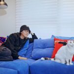 이홍기, 반려묘 ‘쩔셈이♥덧셈이’와 소파에서 찰칵!