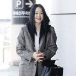 힙하면서 세련된 고현정의 공항 패션