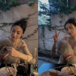 나나, 반려견 ‘딱지’와 함께 즐긴 여유…”딱G”