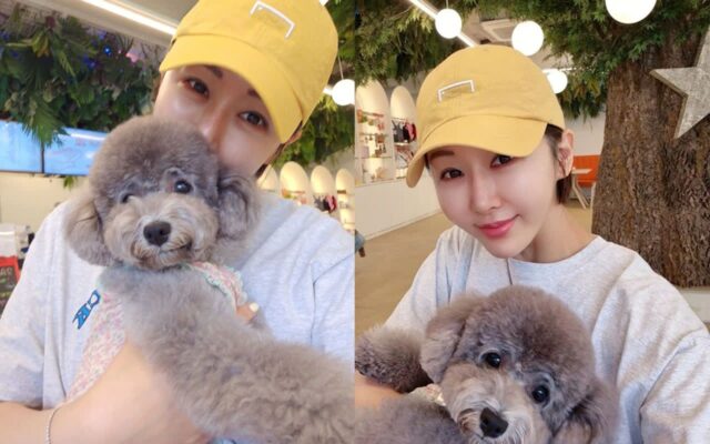 한영, 반려견 ‘오월이’와의 투 샷 공개… “강아지랑 둘 다 사진이 잘 나오기란”
