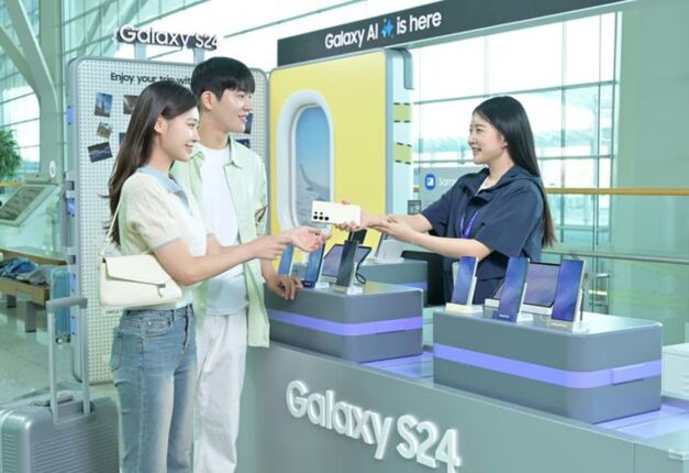 삼성전자, 인천공항서 AI폰 ‘갤럭시S24’ 무료 대여