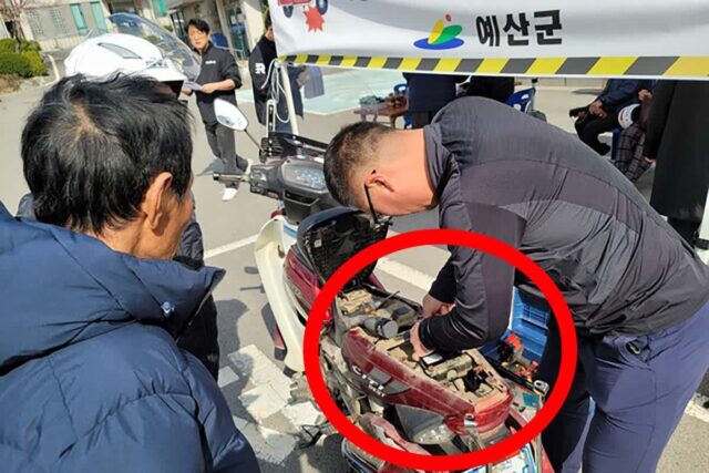 “이 시스템 덕에 큰 사고 면해” 고령 이륜차 운전자.