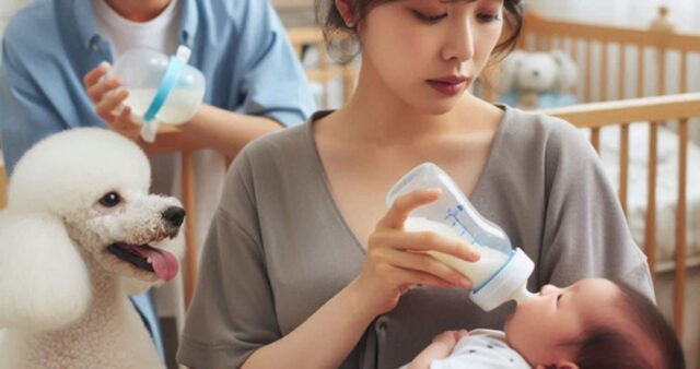 “반려견이 아이 젖병 핥는데도 지켜만 보는 아내…분리하자는 말에 ‘가족’이라며 화냅니다”