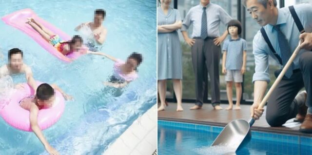 수영장서 오줌 싸는 아이 방관한 가족…치우는 직원에 “XXX” 욕설