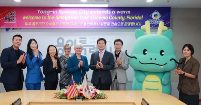 이상일 용인시장, 미국 오세올라 카운티 대표단과 반도체 산업 협력 논의