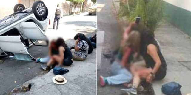 음주운전하다 차 뒤집혀 피 철철 흘리는 여성들…구조되자마자 ‘인증샷’
