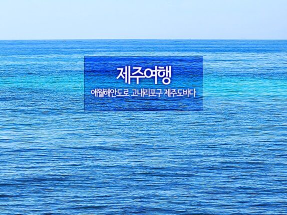 제주 여행 하귀 애월해안도로 고내리포구 제주도 바다