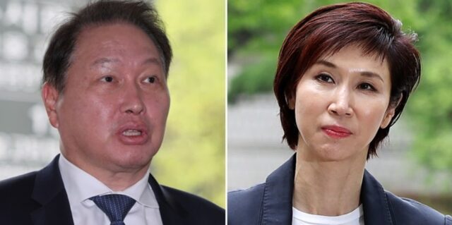 서울고법 “최태원-노소영 1심 이혼 위자료 1억원 너무 적다”